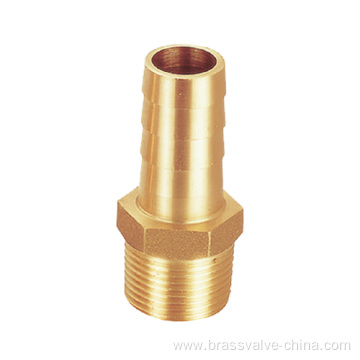 Brass straight garden hose fitting